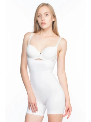 BEYAZ MI Emay 7026  Yüksek Bel Paçalı Korse