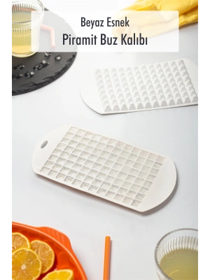 Beyaz Piramit Buz Kalıbı(13*24*2 cm)