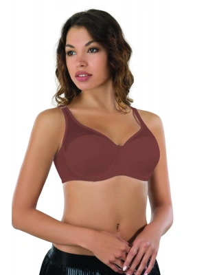 BORDO MI Emay 167B Pedli Tül Toparlayıcı Sütyen