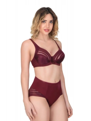 BORDO MI Emay 177 B Toparlayıcı Sütyen Takım