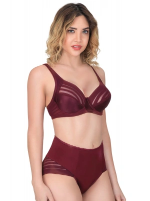 BORDO MI Emay 177 D Toparlayıcı Sütyen Takım