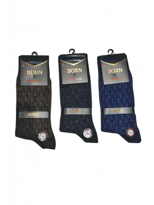 Born Erkek Yün Çorap (Lamswool) 3 Adet