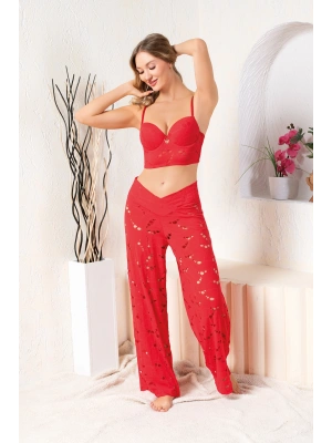 BRALET SÜTYEN, SLİP KÜLOT VE PANTOLON TAKIM KIRMIZI (MGP32194)