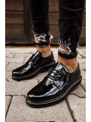 CH003 - RST Pelle Verniciata Classica Erkek Ayakkabı SIYAH