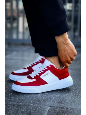 CH087 - CBT Kenton Erkek Ayakkabı KIRMIZI / BEYAZ