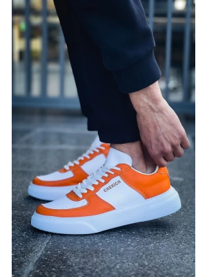 CH087 - FBT Kenton Erkek Ayakkabı Beyaz/Turuncu