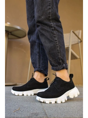 Ch093 Sbt Castle Erkek Ayakkabı Siyah Erkek Günlük Ayakkabı