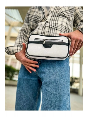 CH101 Poani Tablet Erkek Çanta BEYAZ/SIYAH