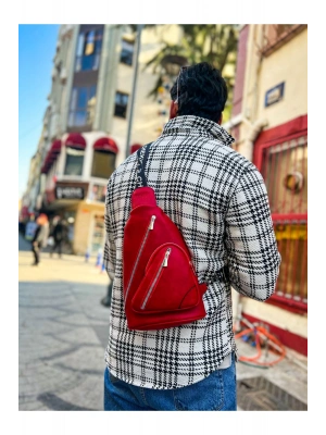 CH103 Astranite Üçgen Erkek Çanta KIRMIZI