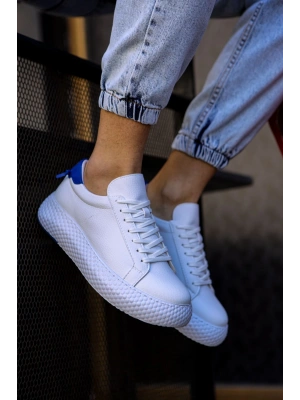 CH107 - CBT Felibord Erkek Ayakkabı BEYAZ / SAX MAVI