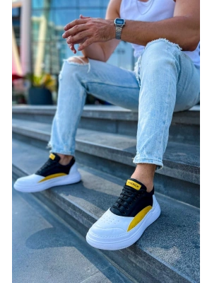 CH115 - CBT Literide Erkek Ayakkabı BEYAZ/SARI/SIYAH