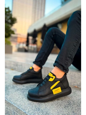 CH131 - GST Frogner Erkek Bot SIYAH - SARI