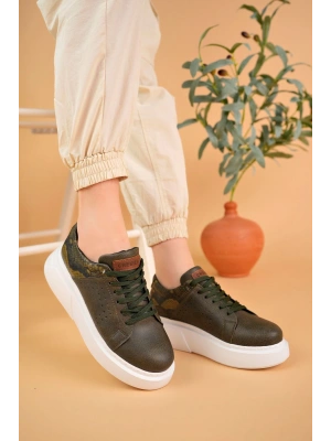 Ch145 Cbt Sauerbergg Kadın Ayakkabı Haki Kadın Spor Ayakkabı