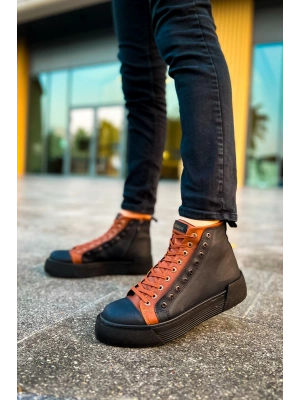 CH167 - GST Blazer Erkek Bot SIYAH/TABA