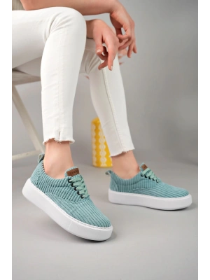 Ch173 Kbt Velluto Kadın Ayakkabı Su Yesili Kadın Spor Ayakkabı