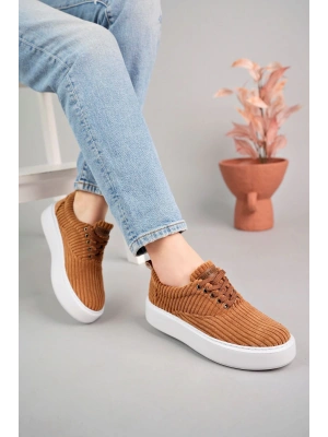 Ch173 Kbt Velluto Kadın Ayakkabı Taba Kadın Spor Ayakkabı