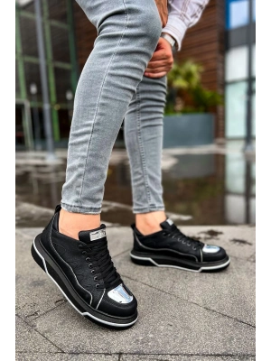 Ch183 Cst Jet Setter Mirror Erkek Ayakkabı Siyah/gumus Erkek Günlük Ayakkabı