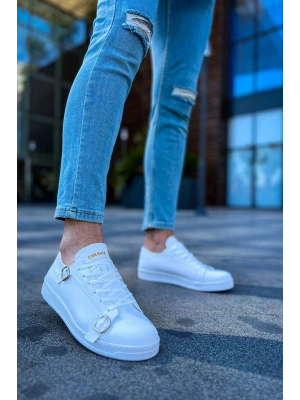 CH191 - CBT Side Buckle Erkek Ayakkabı BEYAZ