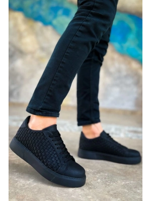 Ch203 Ost Maglieria Erkek Ayakkabı Siyah Erkek Günlük Ayakkabı