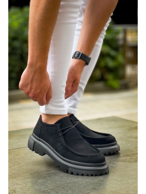 Ch2404 Sst Castle Erkek Ayakkabı Siyah Erkek Günlük Ayakkabı