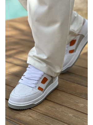 Ch2410 Cbt Avax Erkek Beyaz/turuncu Erkek Spor Ayakkabı