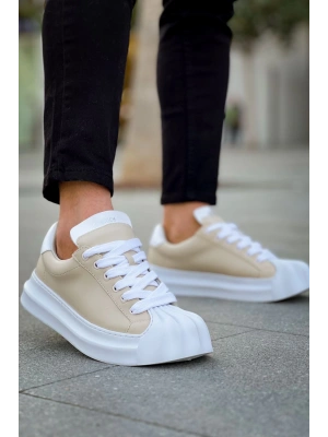 Ch2411 Artenay Erkek Ayakkabı Bej Erkek Günlük Ayakkabı