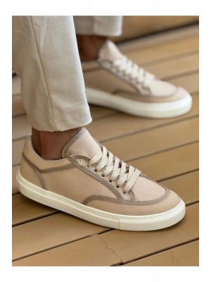 CH2505 - Keten Erkek Ayakkabı BEJ/BEJ