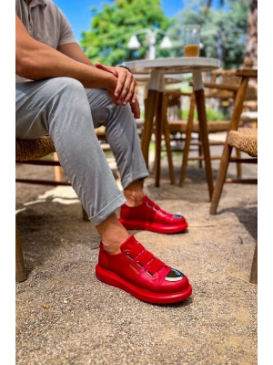 Ch251 Crt Mirror Erkek Ayakkabı Kirmizi Erkek Günlük Ayakkabı