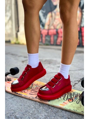 Ch251 Crt Mirror Kadın Ayakkabı Kirmizi Kadın Spor Ayakkabı