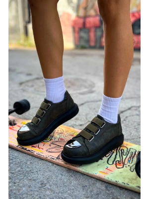 Ch251 Cst Mirror Kadın Ayakkabı Haki Kadın Spor Ayakkabı