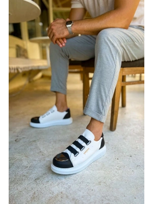 Ch251 Gbt Mirror Furry Erkek Ayakkabı Beyaz/siyah Erkek Günlük Ayakkabı