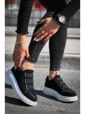 Ch251 Sbt Mirror Suede Erkek Ayakkabı Siyah Erkek Günlük Ayakkabı