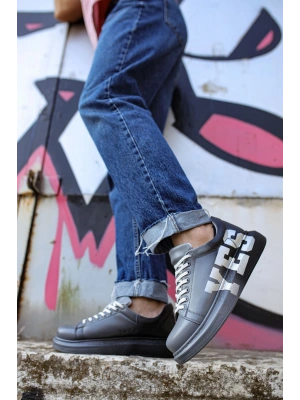 CH254 - CBT Pittura Erkek Ayakkabı 402 YS GRI / KOYU GRI