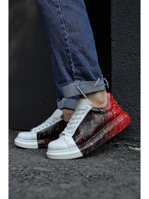 Ch254 Cbt Pittura Erkek Ayakkabı 415 Siyah / Kirmizi Püskürtme Erkek Spor Ayakkabı