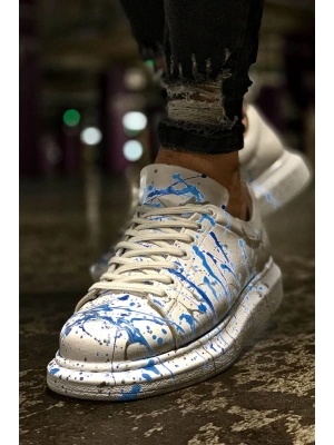 CH254 - CBT Pittura Erkek Ayakkabı 416 MAVI PÜSKÜRTME