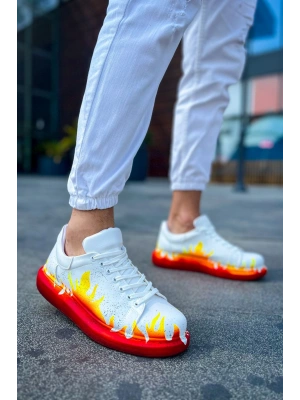 CH254 - CBT Pittura Erkek Ayakkabı 535 KIRMIZI ALEV