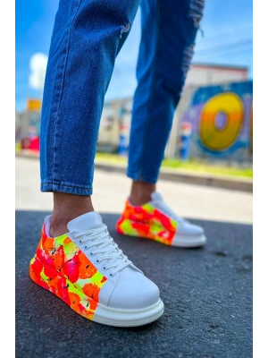 Ch254 Cbt Pittura Erkek Ayakkabı 535 Neon Turuncu / Siyah Yağmur Erkek Spor Ayakkabı
