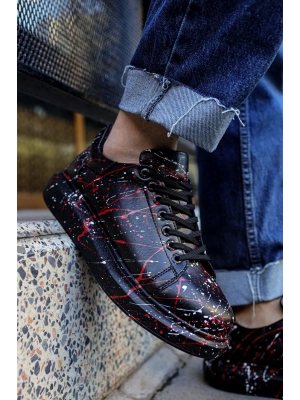 CH254 - CST Pittura Erkek Ayakkabı 471 BEYAZ / KIRMIZI SPLUSH