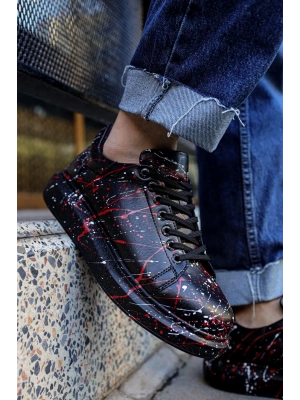 Ch254 Cst Pittura Erkek Ayakkabı 471 Beyaz / Kirmizi Splush Erkek Spor Ayakkabı