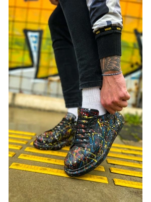 CH254 - CST Pittura Erkek Ayakkabı 498 SARI / MAVI / KIRMIZI SPLUSH