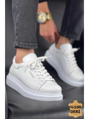Ch257 Dbt Estrella Deri Erkek Ayakkabı Beyaz Erkek Günlük Ayakkabı