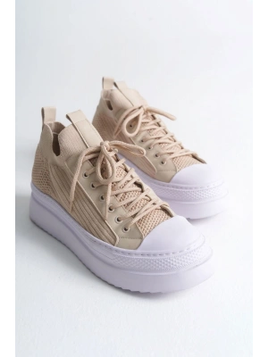 CH2601 - Triko Erkek Ayakkabı BEJ