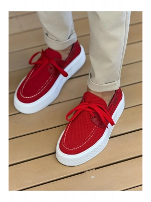 CH2602 - Triko Erkek Ayakkabı KIRMIZI