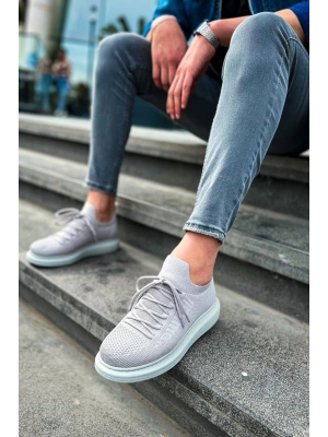 Ch307 Rt Tricot Erkek Ayakkabı Gri Erkek Spor Ayakkabı