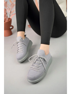 Ch307 Rt Tricot Kadın Ayakkabı Gri Kadın Spor Ayakkabı