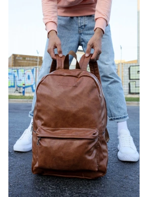 CNT006 Cilt Deri Erkek Sırt Çantası TABA