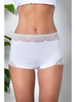 DANTEL DETAYLI BOXER BEYAZ (MGP21783)