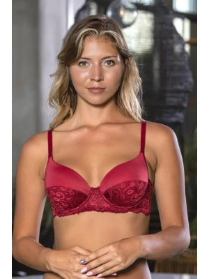 DANTEL DETAYLI SÜTYEN BORDO (MGP1130)
