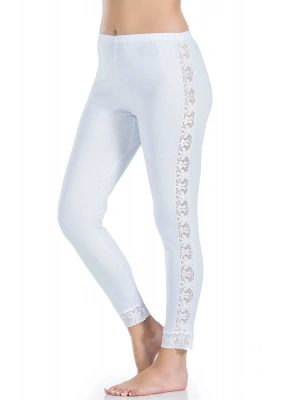 Derya Kurşun Dantel Şeritli Uzun Kadın Tayt 416