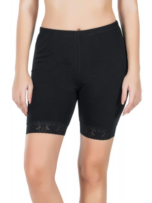 Derya Kurşun Paçası Dantelli Battal Dizüstü Kadın Tayt 415B